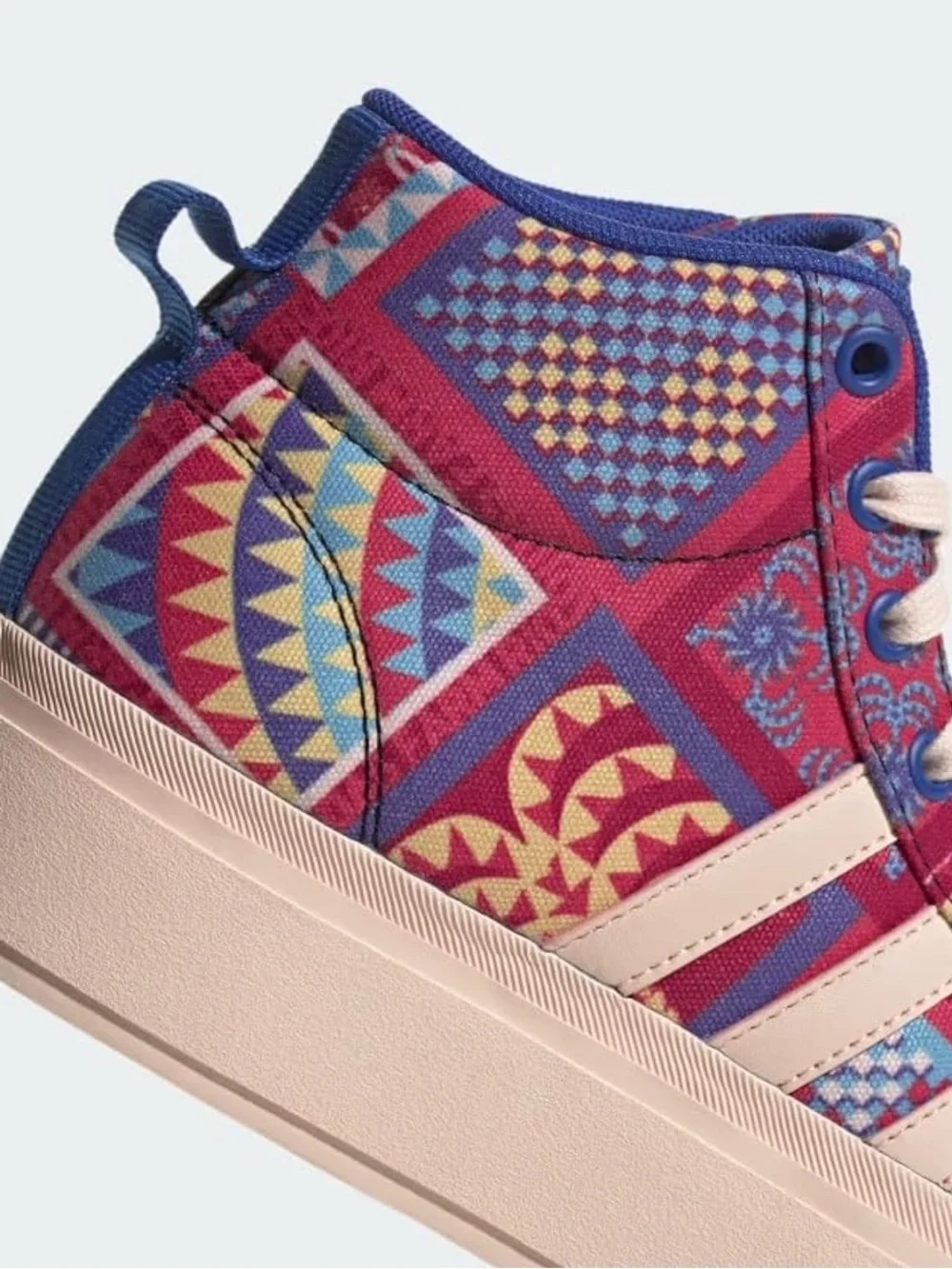 NEW Adidas FARM Rio x Bravada 2.0 Platform MID Shoes US 8 Patchwork Quilt